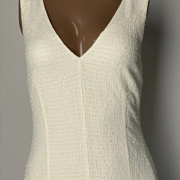 Rag & Bone Women’s Lou V-Neck Tank Midi Dress Size S Ivory - Picture 8 of 9